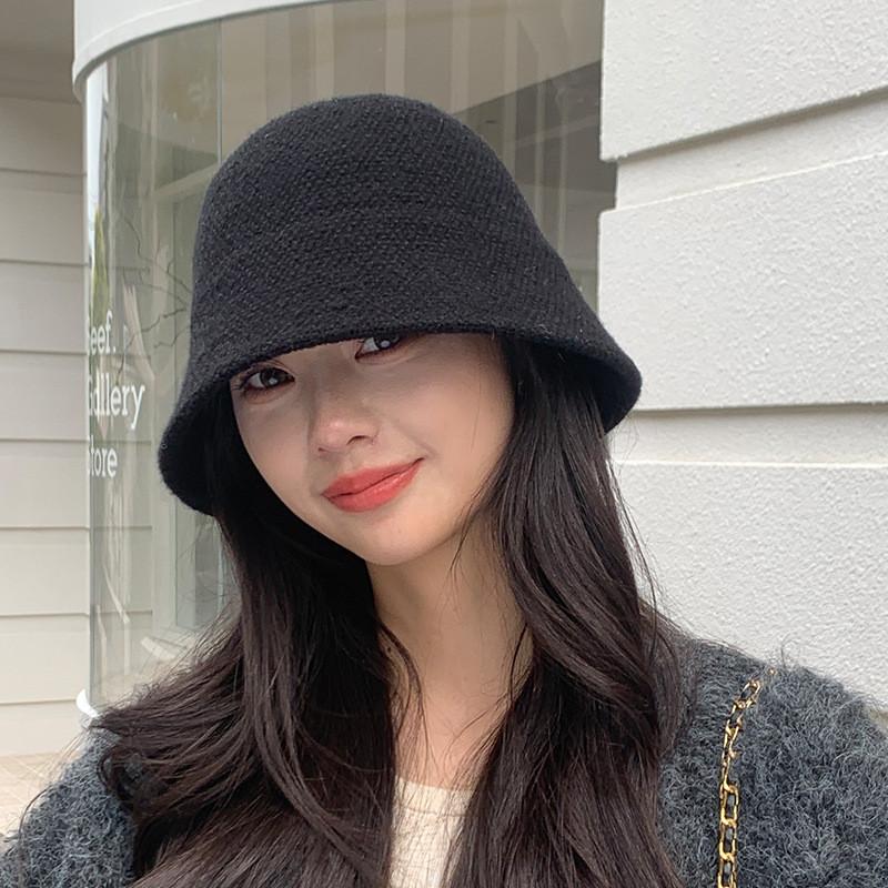 

Korean Style Solid Color Fisherman Cap For Women With Breathable Cotton Polyester Fabric Summer Sun Protection чорний