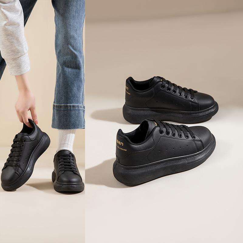 Fashion heightening little white shoes men's 2025 spring new versatile breathable casual shoes student platform non-slip sports shoes