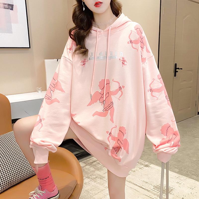 Autumn Winter Korean Style Tops Women"s Mid-length Loose Large Size Hedging Thin Sweater Ins Tide