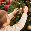 Holiday Scene Layout Accessories Gingerbread Man Wooden Pendant for Christmas Tree Decoration, Rustic Xmas Hanging Traditional Crafts Ornaments