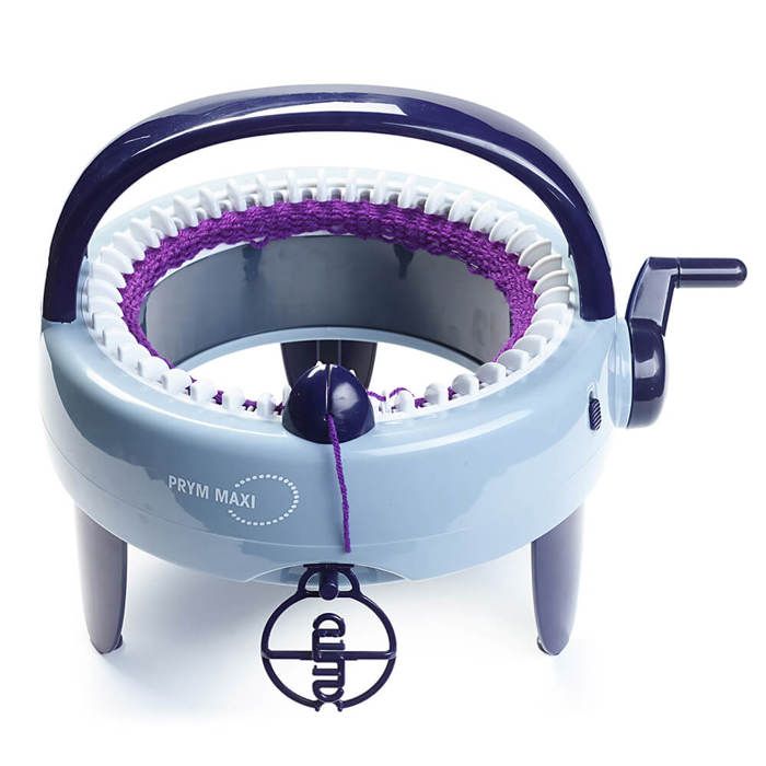 Tricotin - prym - telaio per maglieria - 44 maglie - semiautomatico - viola e grigio blu