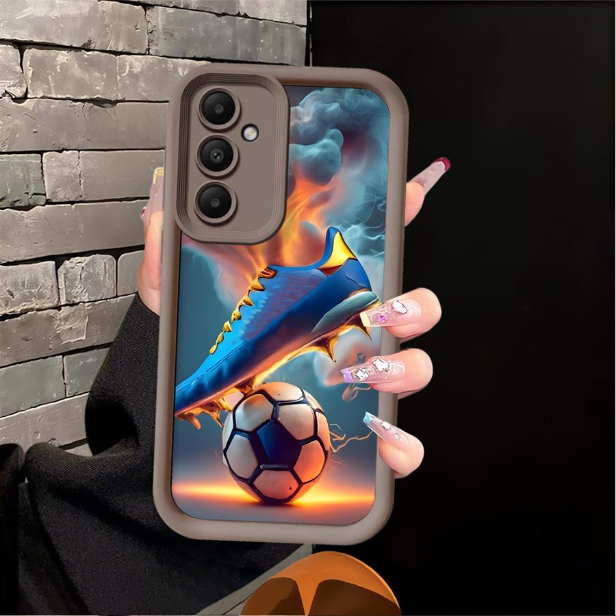 

Phone Cover Case for Samsung Galaxy A12 A07 A50 A06 A05 A20 A15 A14 A11 A04 A17 A16 A13 A30 Football Crown Galaxy A20s