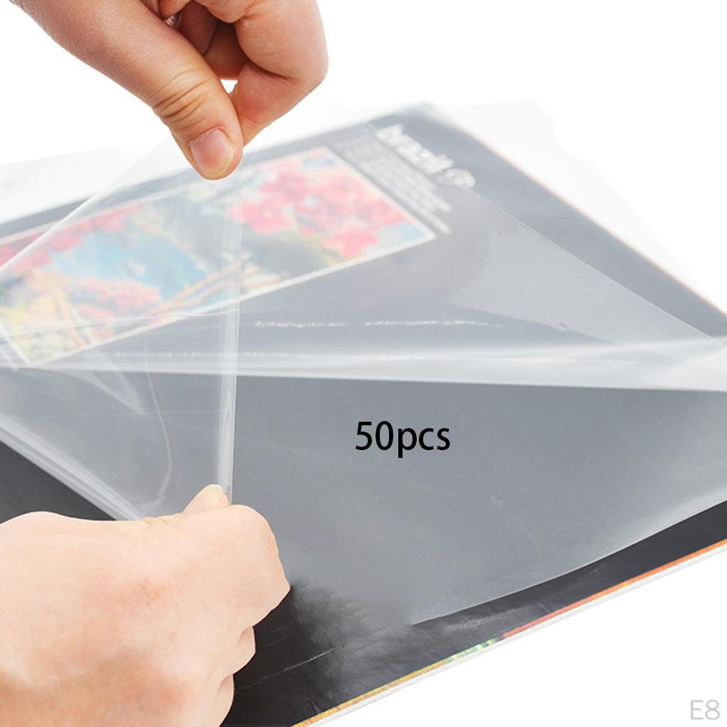 Cover Sleeves Durable Outer Sleeve Square Plastic Anti-Static Resealable for Gramophone