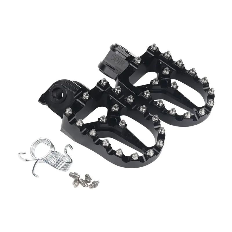 For Fantic XMF XEF 125 X MF X EF Motorcycle Accessories Footrest Footpeg Foot Pegs Rest Foot Pedals Wide Fat Roating Foot Pegs