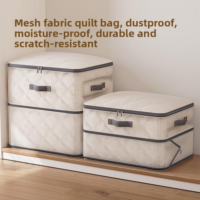 Large Pvc Quilt Storage Bag With Compression Design For Bedroom Organizing