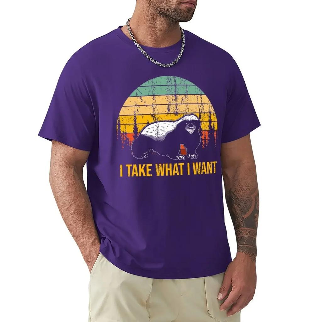 animal prinfor boys anime plus size tops clothing HONEYBADGER TEAM I DO WHAT I WANT HONEY BADGER DOES'NT CARE T-Shirt