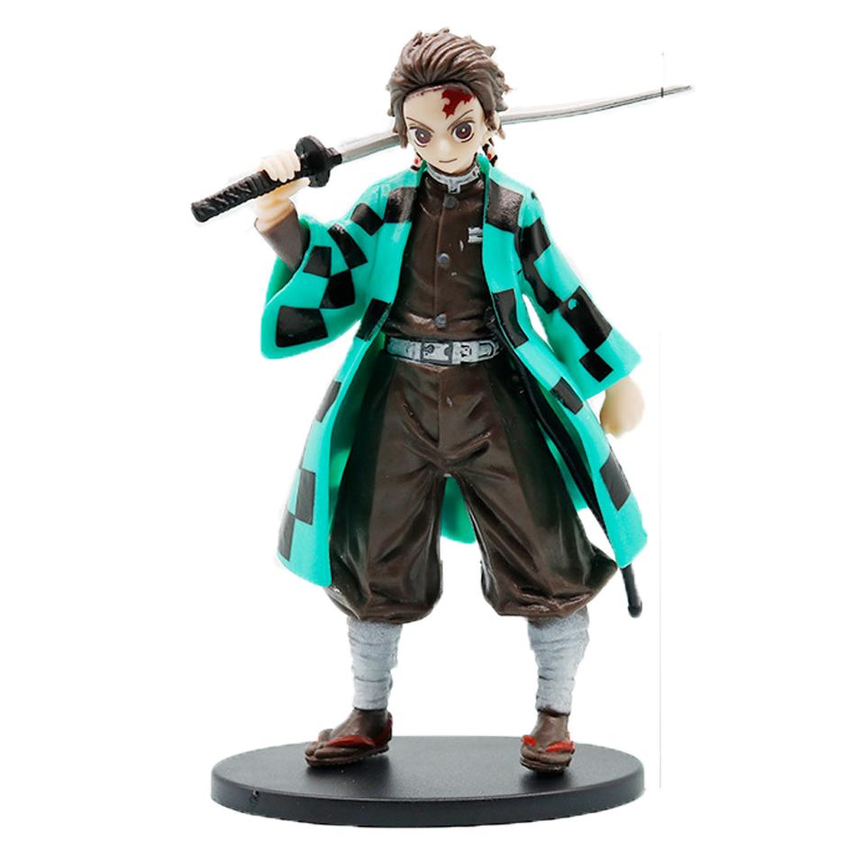 Figura de Anime Figuras de Demon Slayer Kimetsu No Yaiba Muñeco Tanjiro Nezuko Zenitsu Figura Figura de Acción Modelo Juguetes