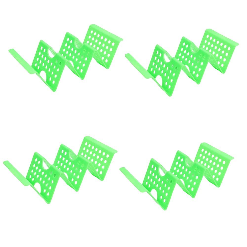 4Pcs Plastic Taco Holders Wave Shape Mexican Pancake Stand Creative Food Pallet  Tortilla