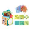 Baby Sensory Tissue Box Toy Crinkle Sound Soft Pull & Play Cube