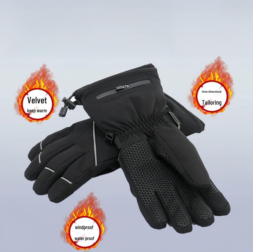 Thickened Heated Gloves: Winterproof Cycling, Skiing, and Touchscreen-Compatible