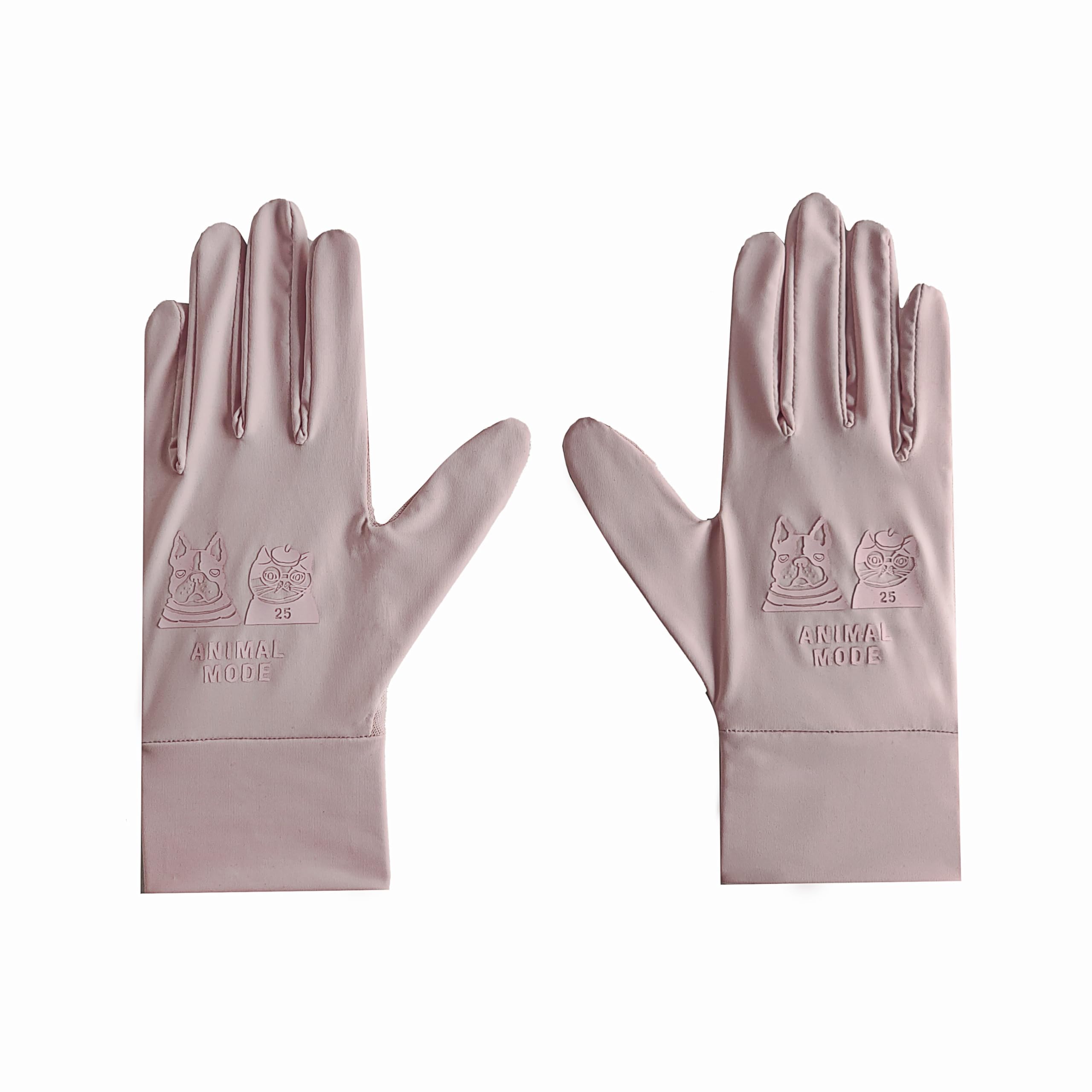 

Kusguru Japan Mesh Animal PK UV-Treated Cool-Touch Gloves, Mode, рожевий