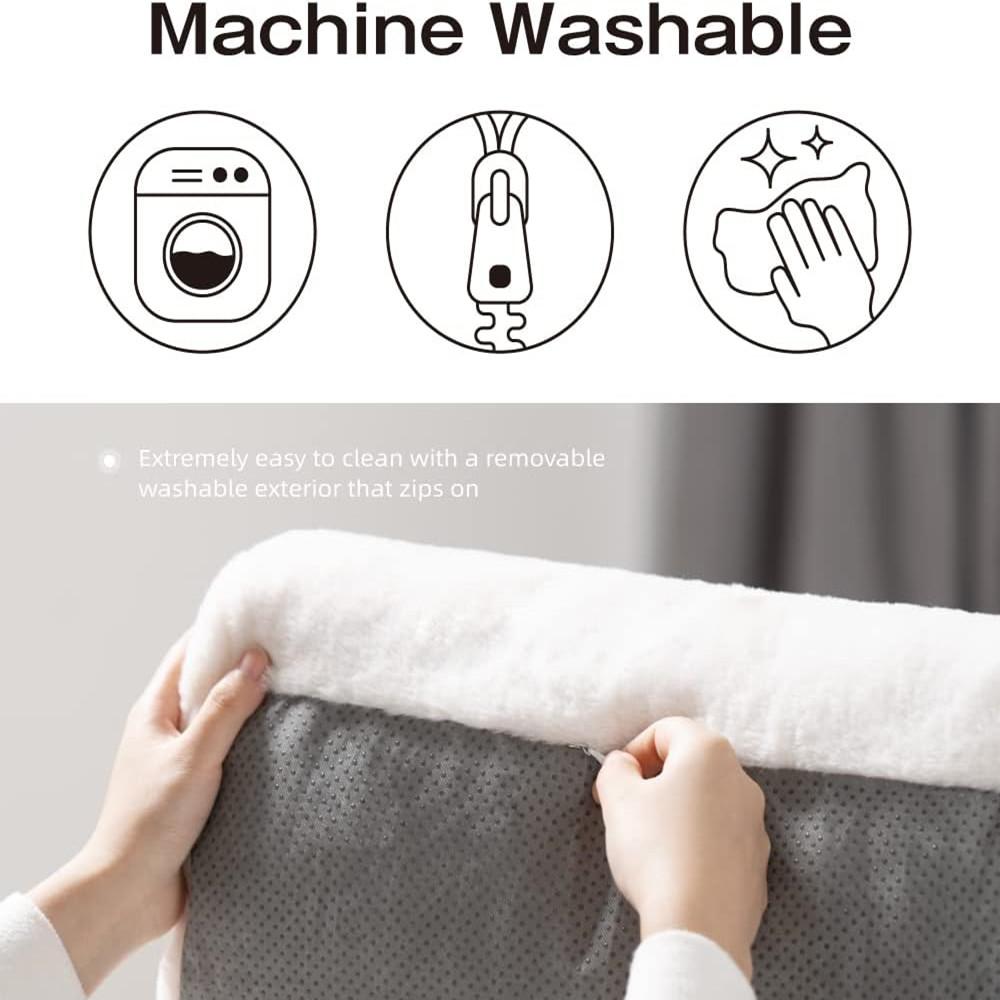 Pet Couch Bed, Washable Cat Beds for Medium Small Dogs & Cats up to 25 lbs, Dog Beds with Non-Slip Bottom, Soft Puppy Sofa Beds