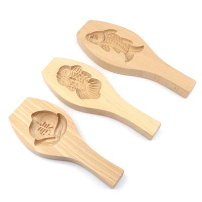 Molde de Madera para Hornear Pasteles de Luna Molde para Galletas Flor Fondant Herramientas para Pasteles de Luna Decoración de Pasteles Accesorios de Cocina