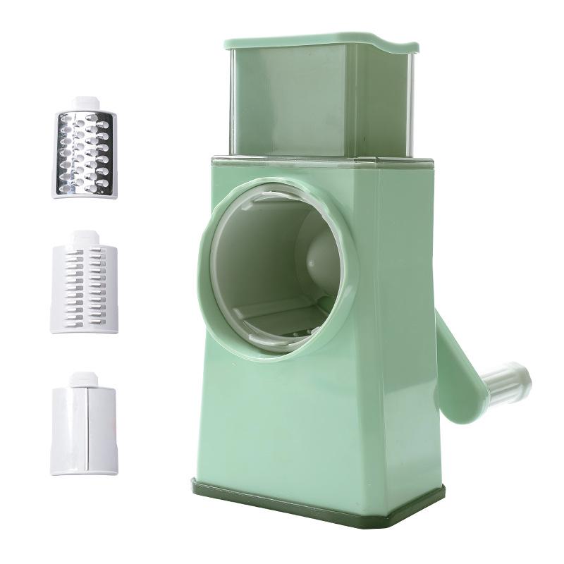 Multifunctional Hand-Cranked Vegetable Slicer and Shredder for Potatoes and Carrots