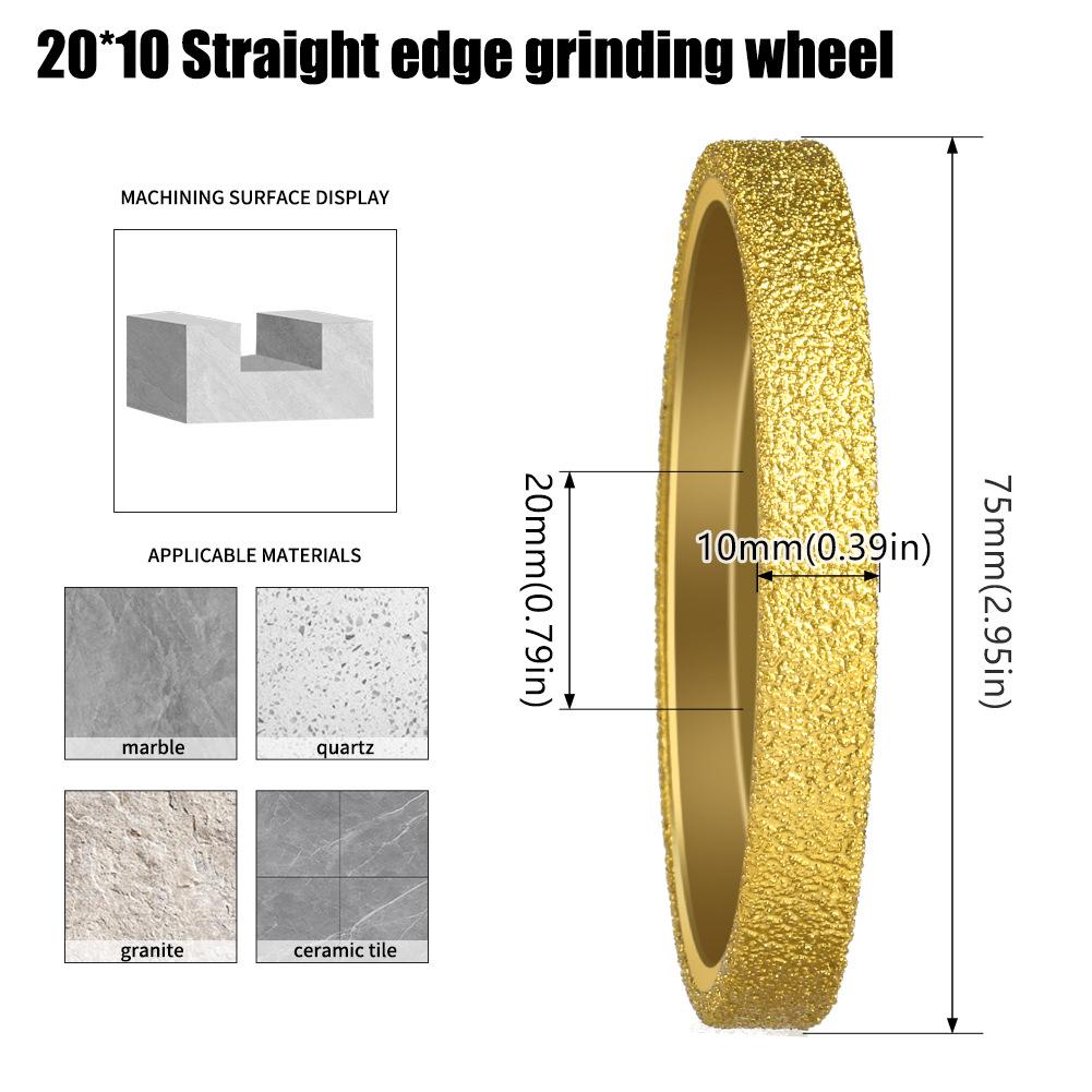 

Brazed Stone Edge Grinding Wheel Diamond Grinding Wheel Tile Marble Slotted Granite Slotted Edge Grinding Round Edge