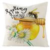Pillow Farm Sunflower Pillow Cover Happy Summer Thanksgiving Car Waist Support Cushion Home Pillow Cover