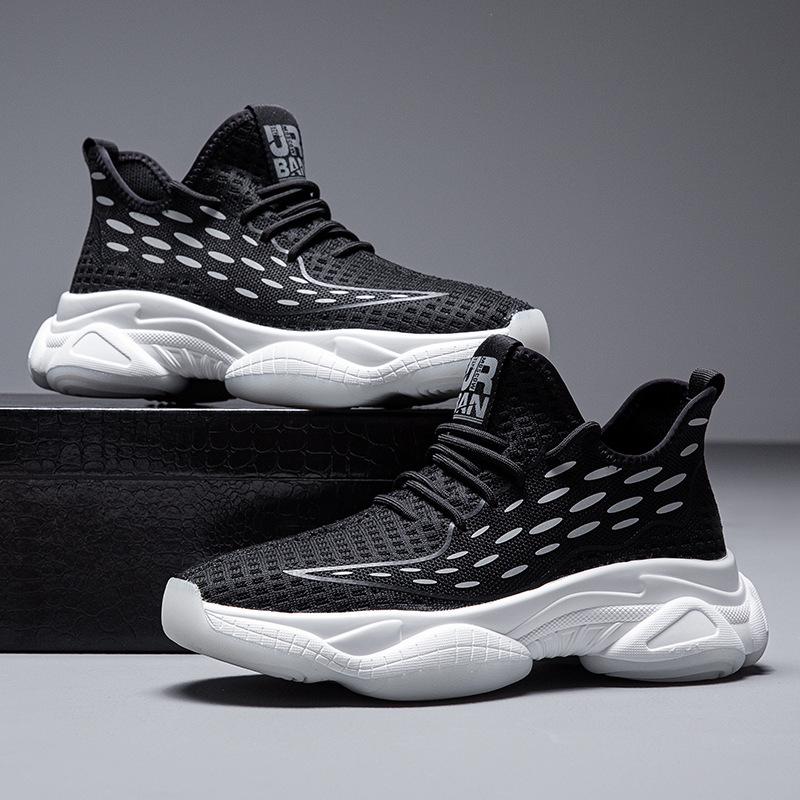 Übergröße Herrenschuhe, neue Mesh-Sportschuhe im Sommer 2025, modische Freizeitschuhe, dicksohlige, innen höhenverstärkende Dad-Schuhe