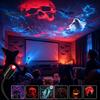 Bedroom Ceiling Projector Halloween Night Light Projector, 6 Horror Projection Discs, 360-degree Adjustment, USB Festive Room Lighting Powered