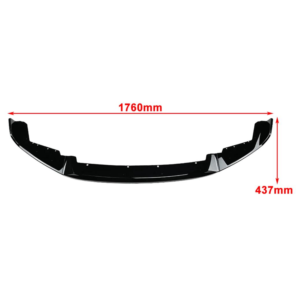 Car Front Bumper Spoiler Lip Splitter Trim Exterior Accessores Carbon Fiber Style Glossy Black CS Style For BMW F87 M2 2016-2021