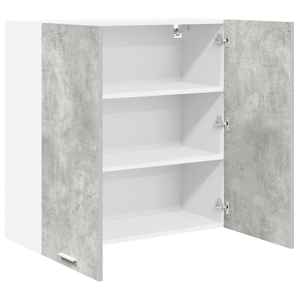 Wall Cabinet Concrete Grey 80 x 31 x 80 cm Engineered Wood