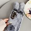 Pour Samsung Galaxy A17 5G Coque Peluche Lapin Mignon Hiver Doux TPU Housse de Téléphone