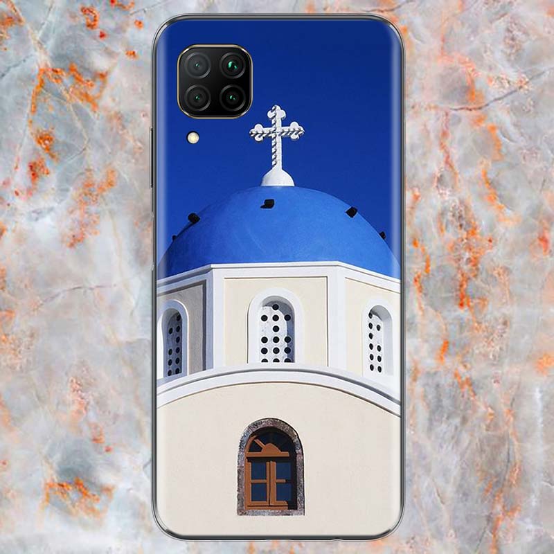 Greece Greek national flags For Huawei Mate 40 30 20 20X 10 RS P Smart 2021 2020 Z S Pro Plus Lite 2019 Phone Case Shell