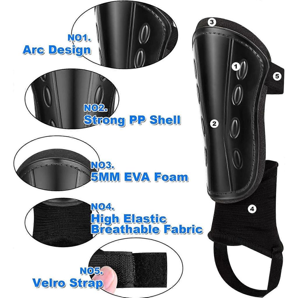 Soccer Shin Guards for Kids - Shin Guards Soccer Youth Non-Slip Shin Pads Ankle Support Football Training Equipment for Boys and Girls