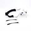 Stirnbandlupe mit 4 LED-Lichtern, Kopfmontage-Lupenbrille 1X 1,5X 2,0X 2,5X 3,5X, Freihandlupe zum Lesen, Reparieren
