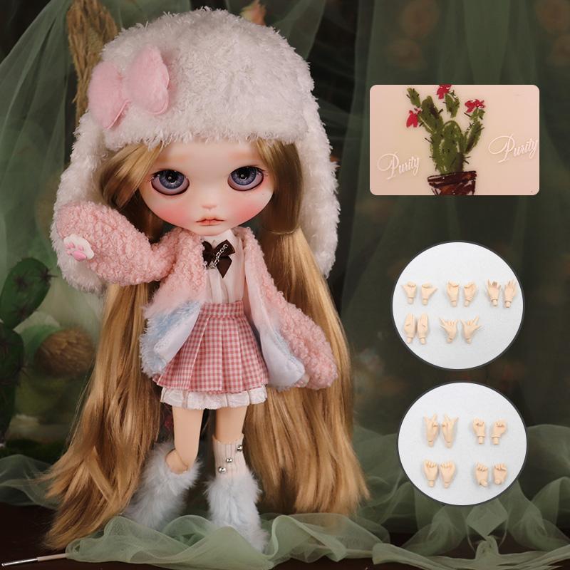 

Жалкий Китти ООАК Кукла ICY DBS Блайз Матовое лицо Расписанный вручную макияж 1/6 BJD Azone S Аниме Девушка