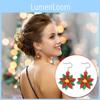 Festively Designed Christmas Earrings Featuring Cheerful Snowman And Reindeer Styles