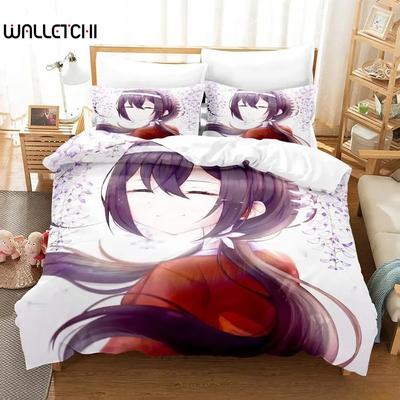 3D Print Anime Kawaii Girl Kyouka Bedding Set Single Twin Full Queen King Size Bed Set Adult Kid Bedroom Duvet Cover Sets