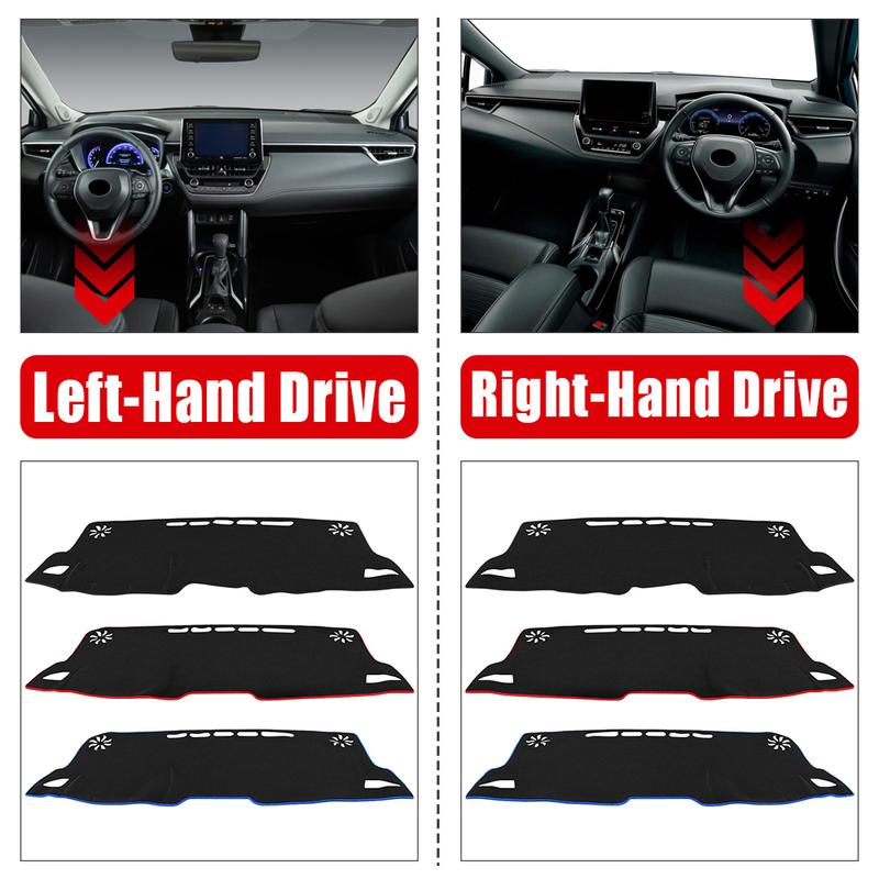 Car Dashboard Cover Avoid Light Mats Sun Shade Carpet Anti-UV Pad For Toyota Corolla E210      2024 Hybrid