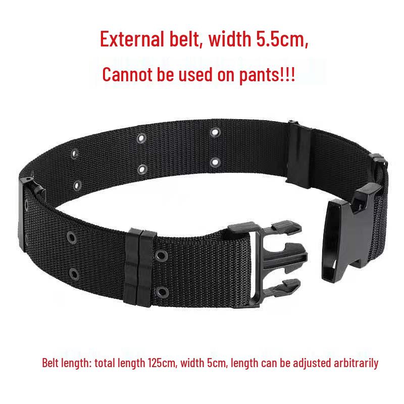 

Мужской тактический нейлоновый ремень черного цвета - Регулируемая военная одежда для улицы 125 cm