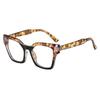 New blue light blocking glasses for women, color block plain glasses, trendy color blocking, can be paired with nearsighted glasses frames