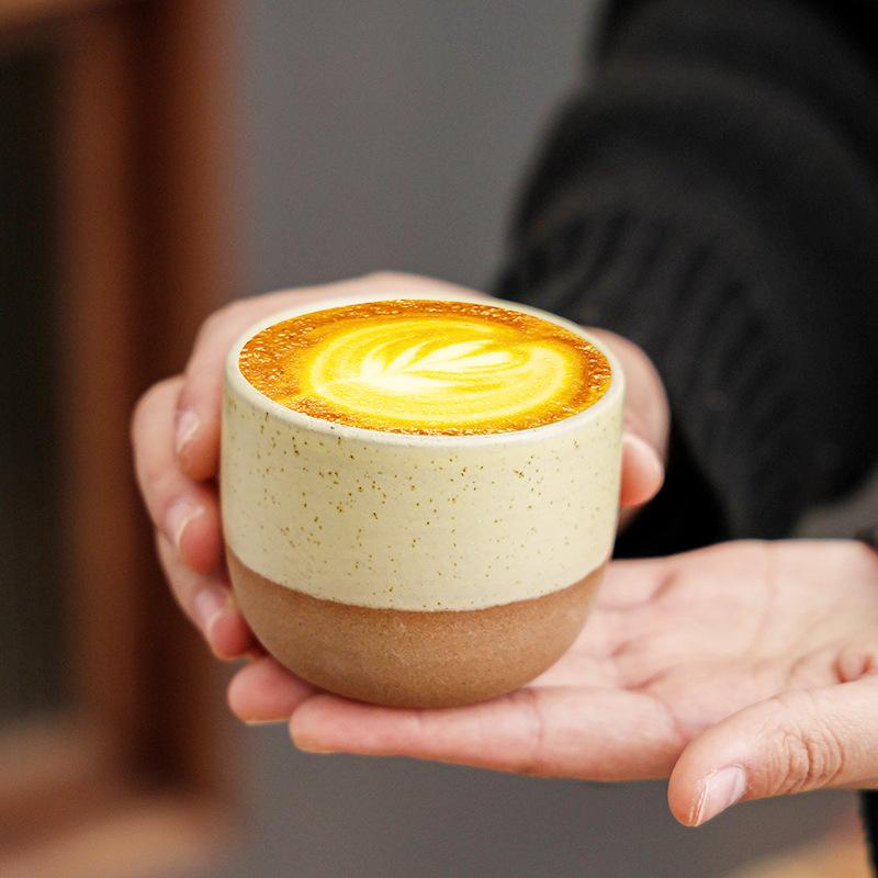 Handmade Coarse Pottery Matt Kiln-Changed Ceramic Latte Coffee Cup Creative Retro Master Cup Kung Fu Teacup
