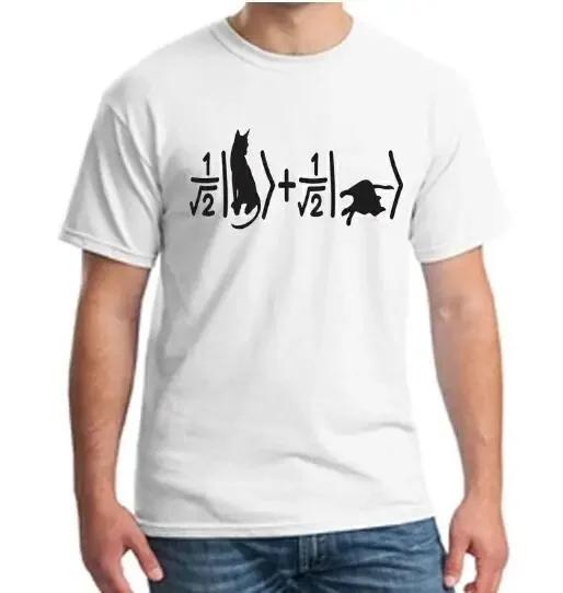 Funny Sheldon Cooper Theory Cat Formula Schrodingers Cat T Shirt 100 Cotton Casual ONeck Tshirt Loose Top New Size S3XL S