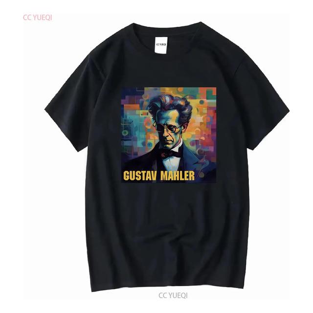T-shirt with Gustav Mahler Portrait Print XXL