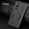 For Huawei Nova 11 11 Pro 11 Ultra Fine-Hole PU Cow Pattern Leather Outer Magnetic Ring Soft Edge Anti-Drop Phone Case