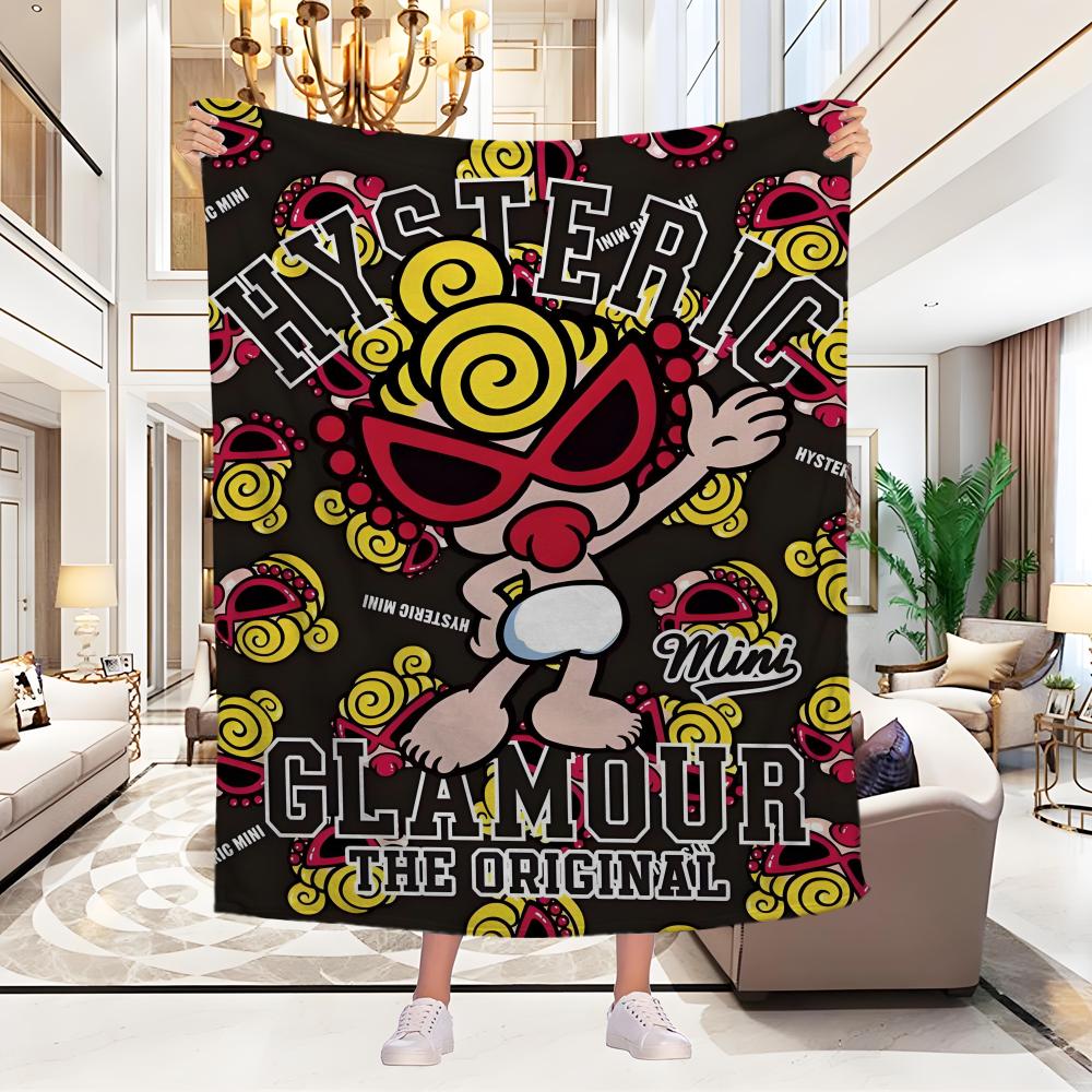 Kawaii H-Hysteric Mini Chrismas Gift Child Blanket Cartoon Decoration Lightweight Comfortable Soft Breathable Ultra Warm Blanket