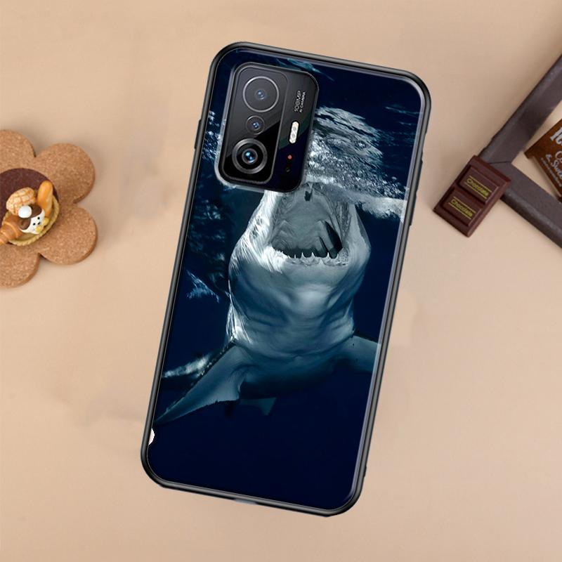 Ferocious Shark Animal Case For Xiaomi POCO X7 X6 X5 X3 Pro F3 F5 F6 M6 Pro 13 14 Ultra 11T 12T 13T 14T Pro Cover