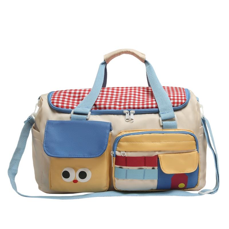 Highly Attractive Women's Swimming Gym Bag, Large Capacity Travel Carry-on Bag, Cartoon Dopamine Handheld Luggage Storage Bag