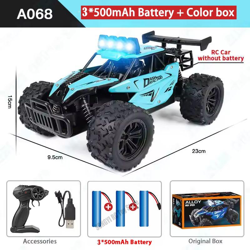 RC Car RC Drift Racing 1:16 Full Proportion Vehicle Off Road Alloy 2.4G Radio High-Speed Trucks With LED Light Climbing Gift Toy