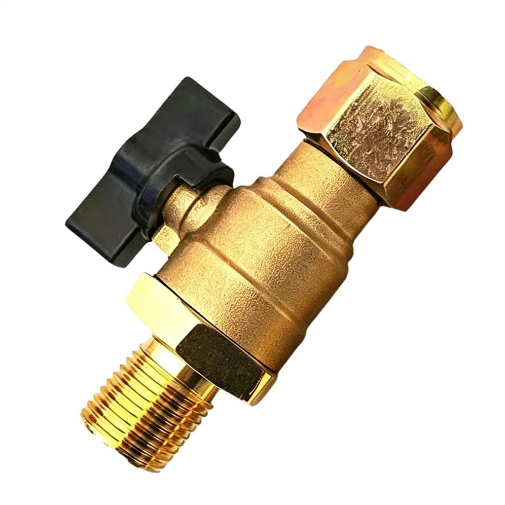 18mm Thread Air Brake Cut Off Valve Metal Front Wheel Control Valve Heavy Duty Truck Replacement Parts
