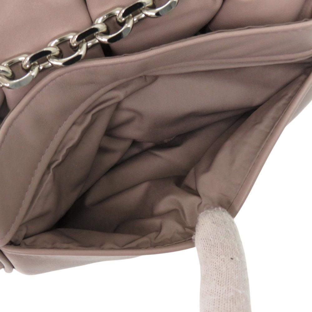 Used AUTHENTIC Maison Margiela S56WG0181 Glam Slam Mini Flap Morve Sheep leather