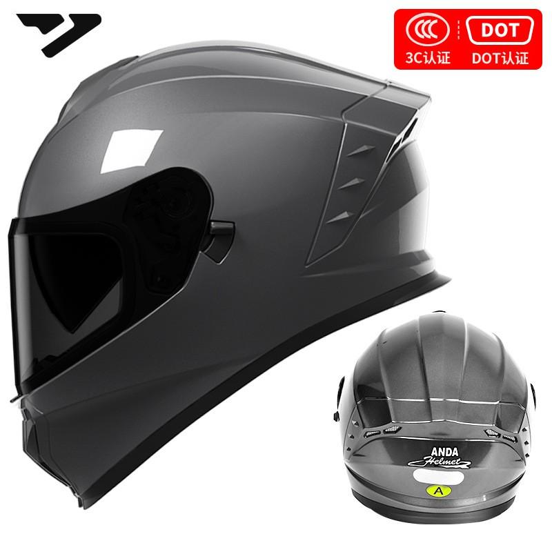 DOT 3C Certified Full Face Motorcycle Helmet Men Women All-Season Riding Safety Gear With Multiple Visor Options