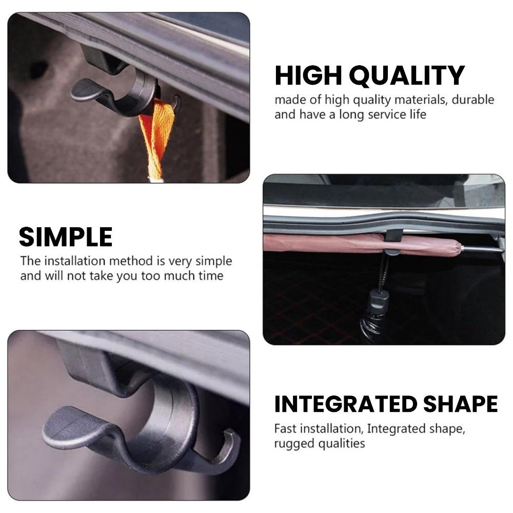 1/2/4PCS Universal Car Umbrella Holder Car Trunk Umbrella Towel Storage Hook Car Accessories Internal Storage Organizer Holders