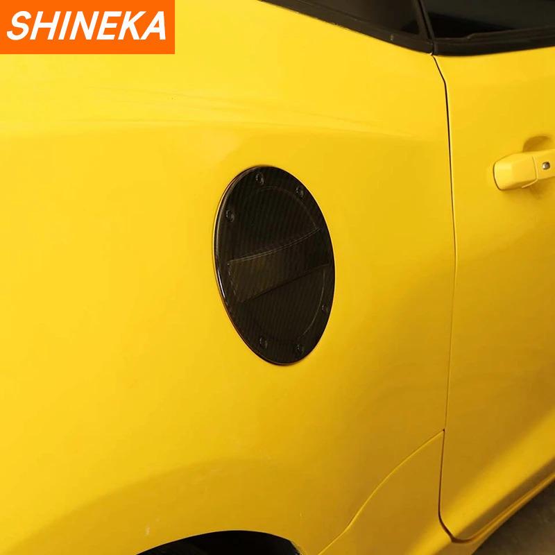 SHINEKA Car Exterior Gas Oil Fuel Tank Cap Decoration Cover Trim for Chevrolet Camaro 2017 2018 2019 2020 2021 2022 Accessories
