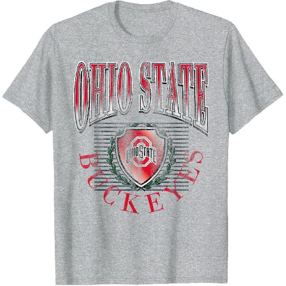 Elite Authentics Ohio State Buckeyes Vintage Emblem 90's Officially Licensed T-Shirt, Small