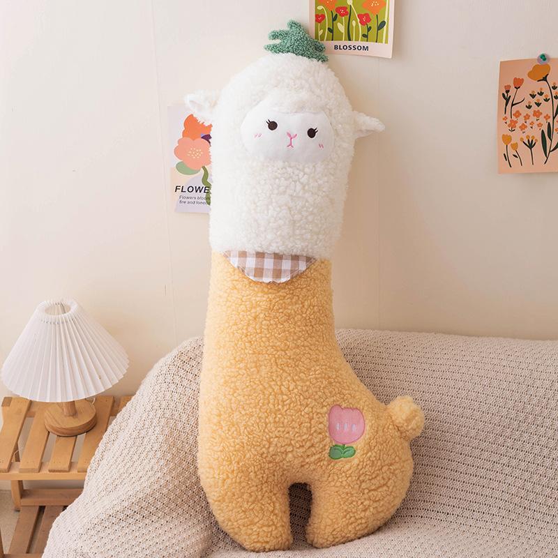 

Cute Alpaca Pillow Plush Toys on The Bed with Legs Clip Dolls Home Decoration Ornaments Children s Toys Holiday Gifts