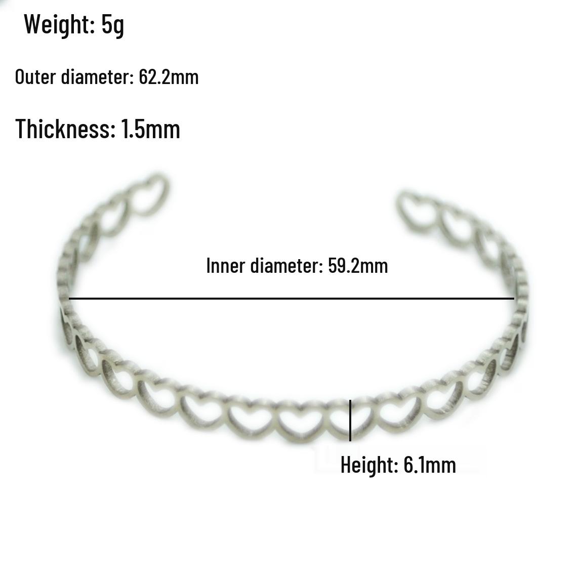 Stylish Hollow Heart Women s KC Gold-Plated Bracelet - Adjustable Open Design